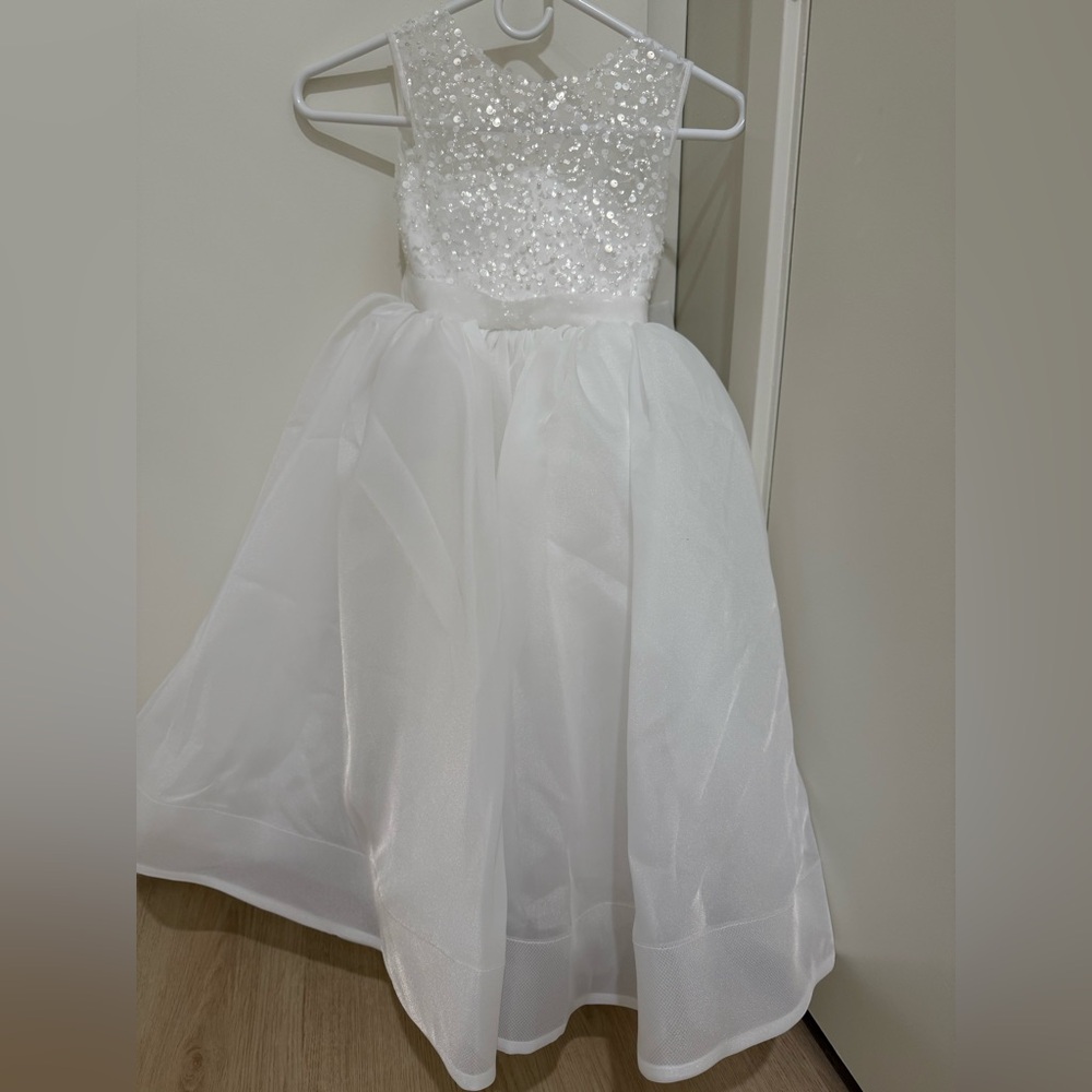 Elegant White Kids Dress